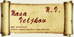 Maša Veljkov vizit kartica